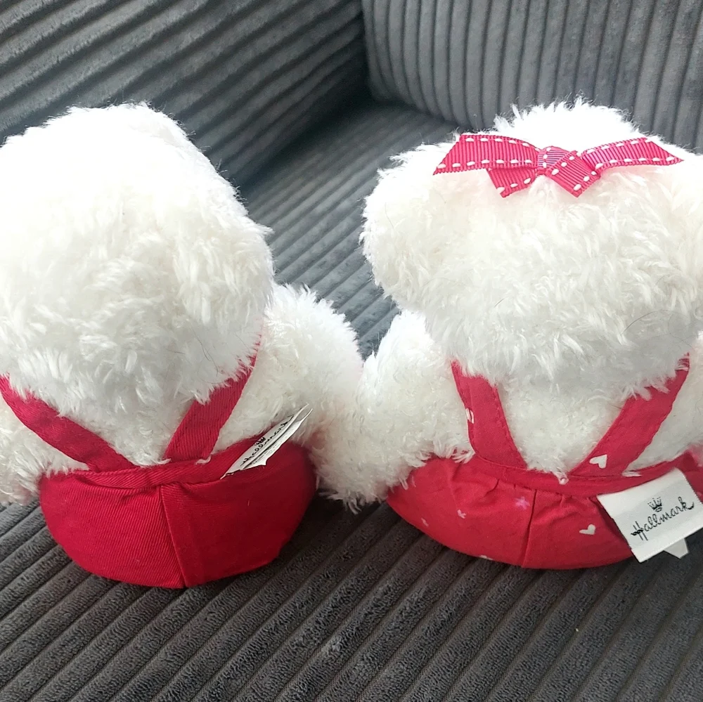 🌷3/$20🌷Hallmark Vintage Y2K Valentine's Day Kissing Bears - Picture 3 of 4